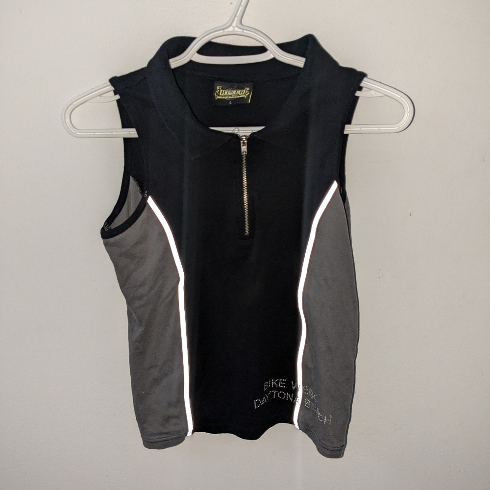 Vintage bike week zip tank